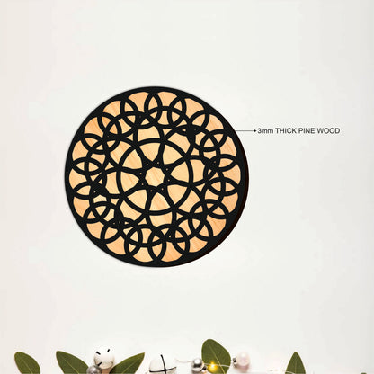 Intricate Pattern Wooden Coasters Set of 6