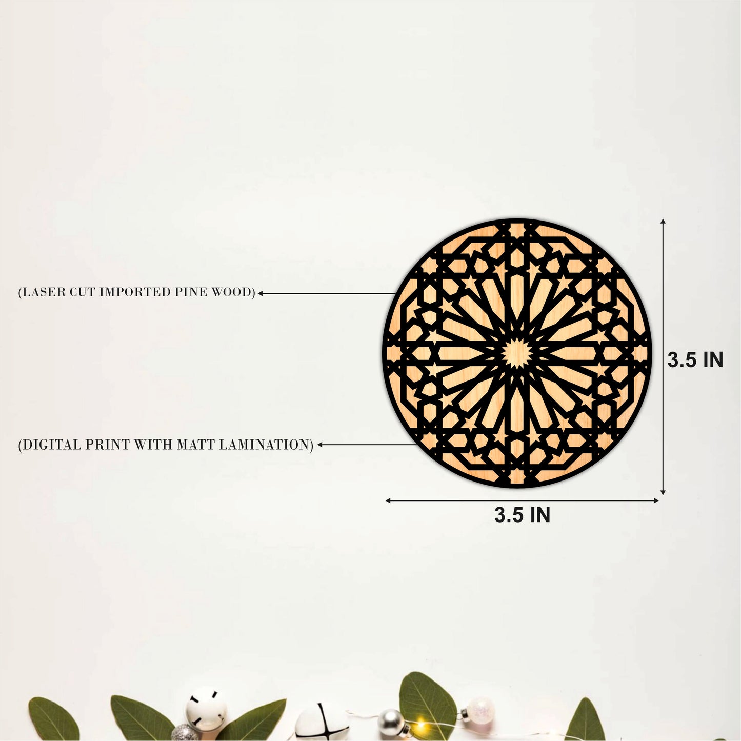 Contemporary Geometric Wooden Coasters Set of 6
