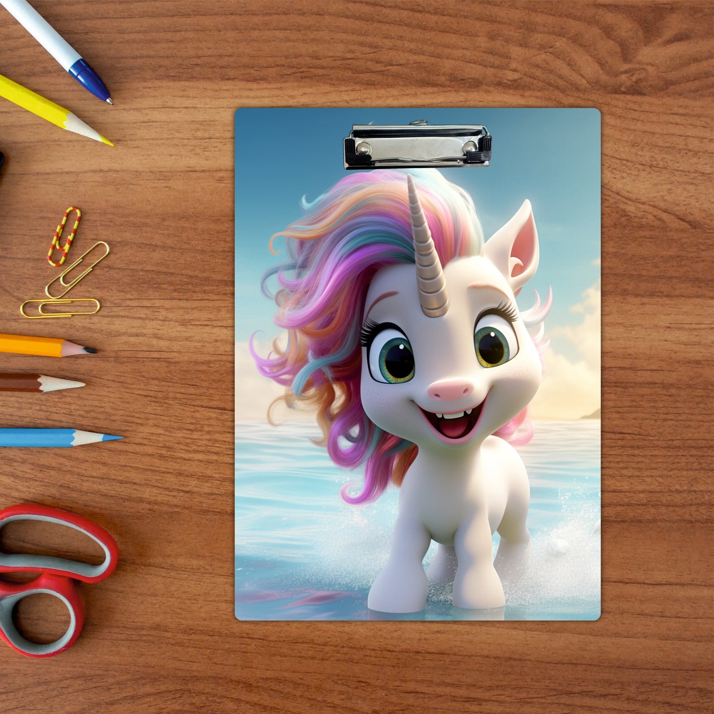 Cute Fantasy Character Illustration Clipboard