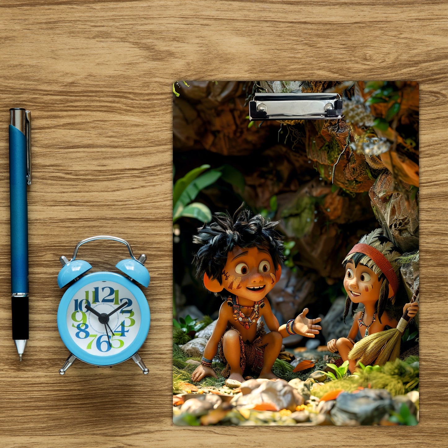 Forest Explorer Friends Clipboard – Cute Cartoon Artwork