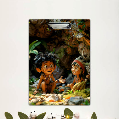 Forest Explorer Friends Clipboard – Cute Cartoon Artwork