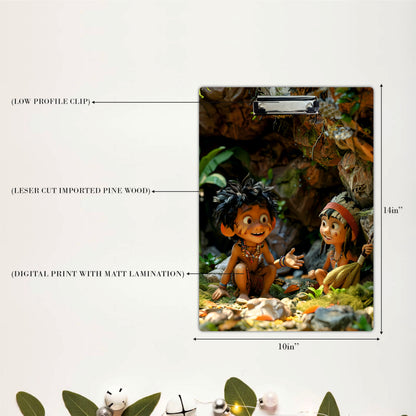 Forest Explorer Friends Clipboard – Cute Cartoon Artwork