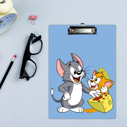 Classic Cat & Mouse Cartoon Clipboard Vintage Animation Art