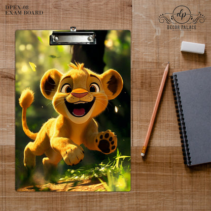 Cute Safari Lion Cub Writing Pad Clipboard