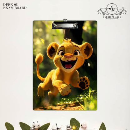 Cute Safari Lion Cub Writing Pad Clipboard