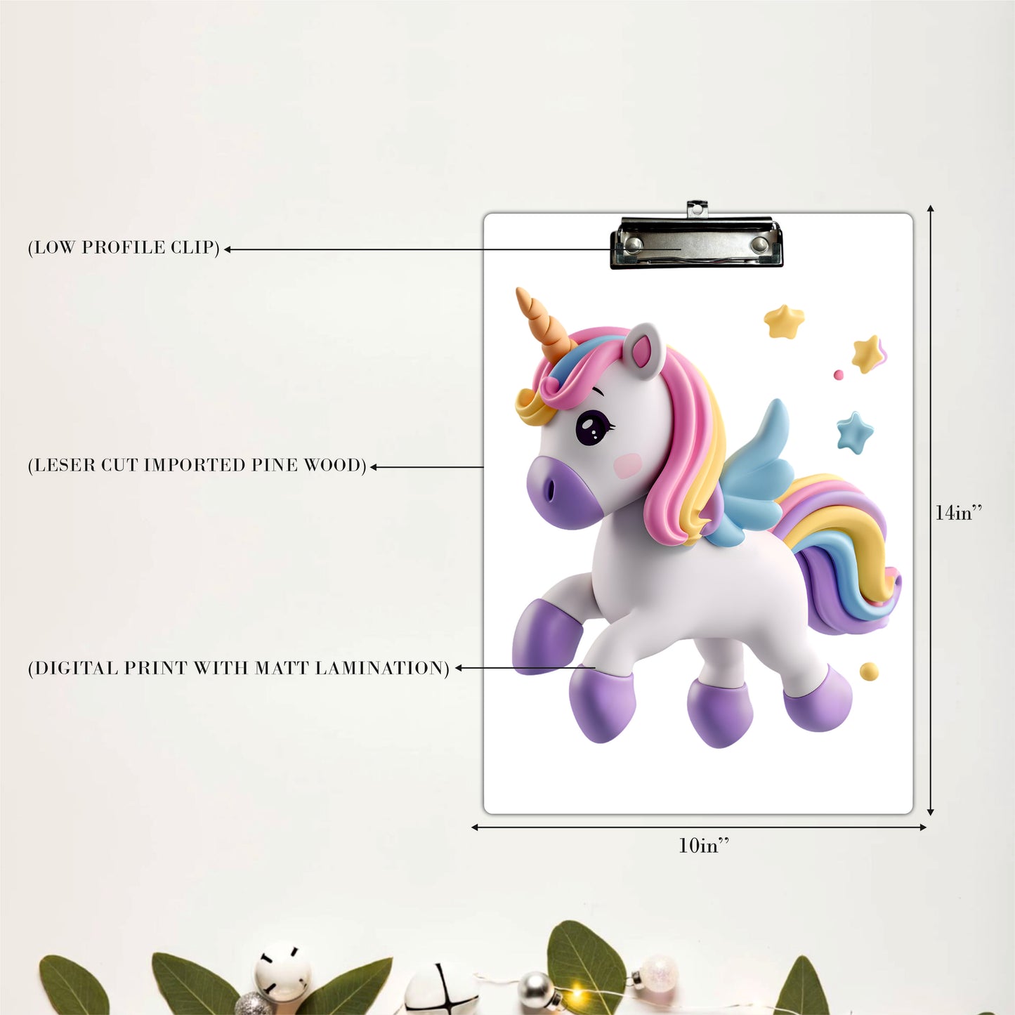 Magical Unicorn Writing Pad Clipboard