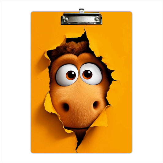 Cute Horse Face Printed Writing Pad Clipboard