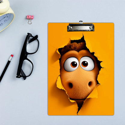 Cute Horse Face Printed Writing Pad Clipboard