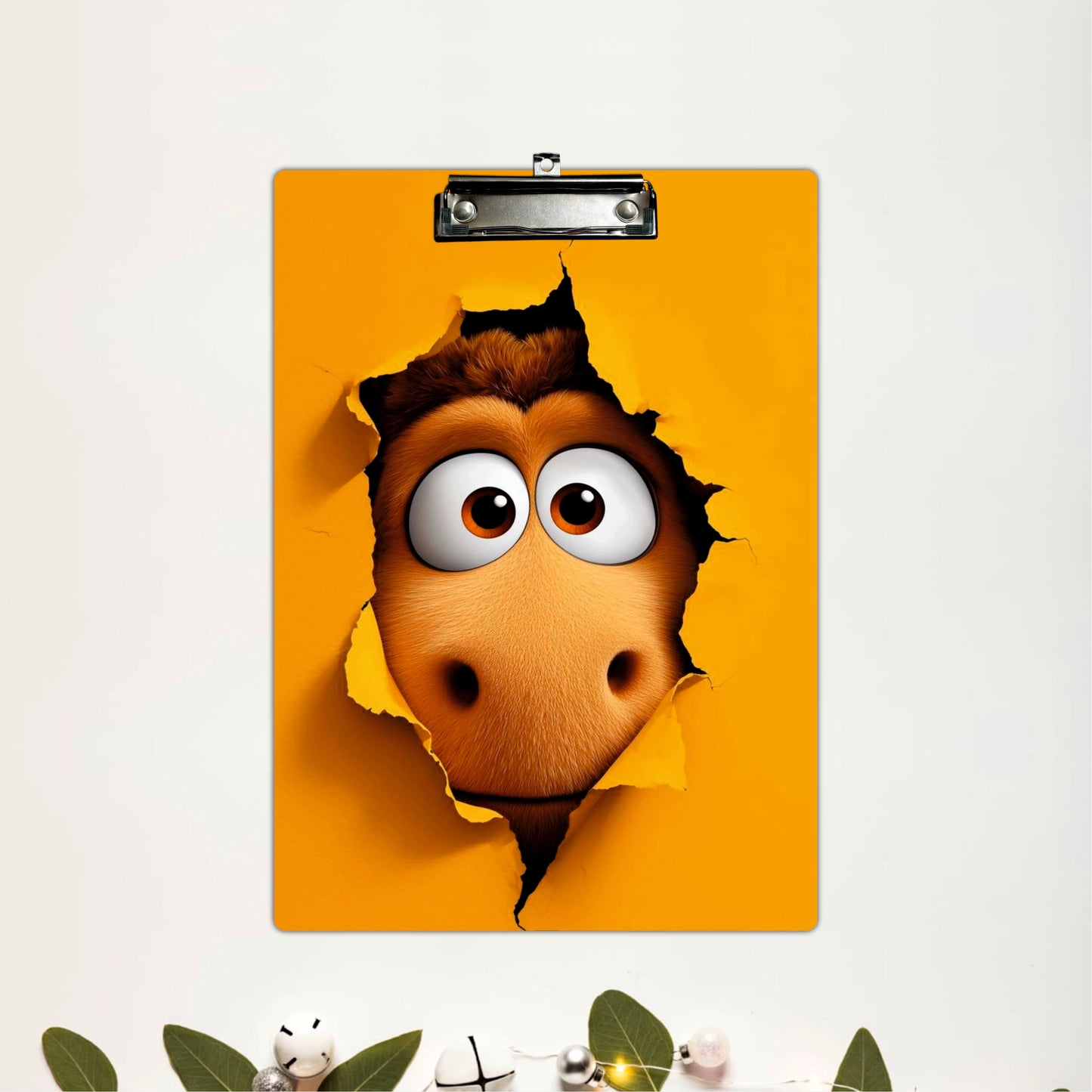 Cute Horse Face Printed Writing Pad Clipboard