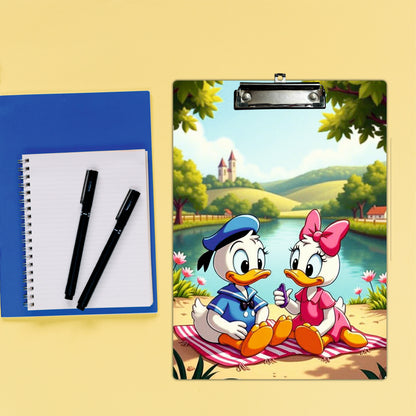 Portable Exam Clipboard with Riverside Duck Illustration