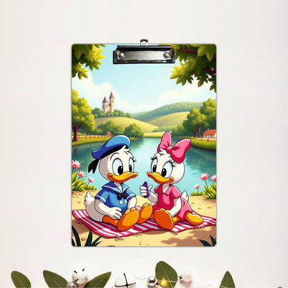 Portable Exam Clipboard with Riverside Duck Illustration