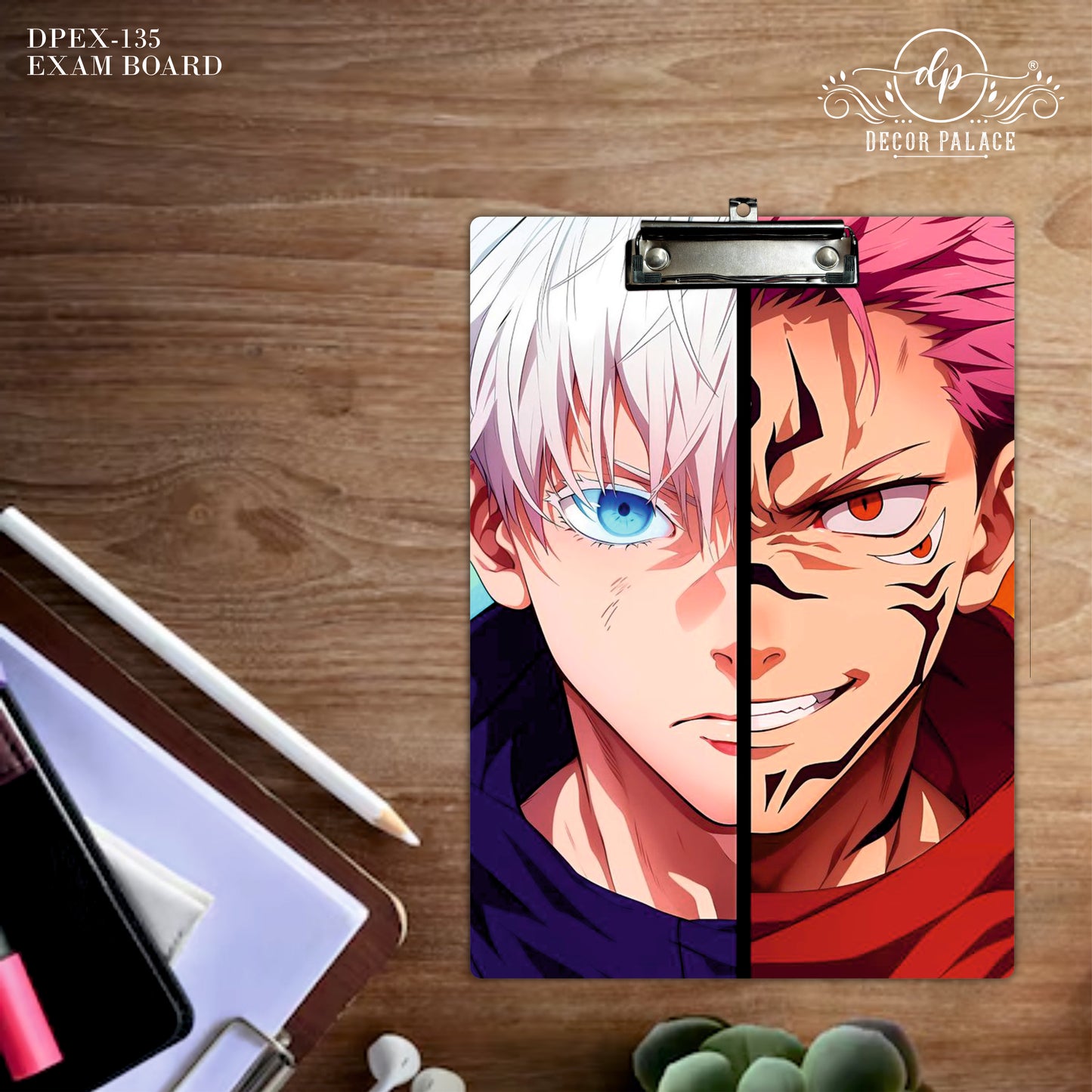 Anime Duo Face Writing Pad Clipboard
