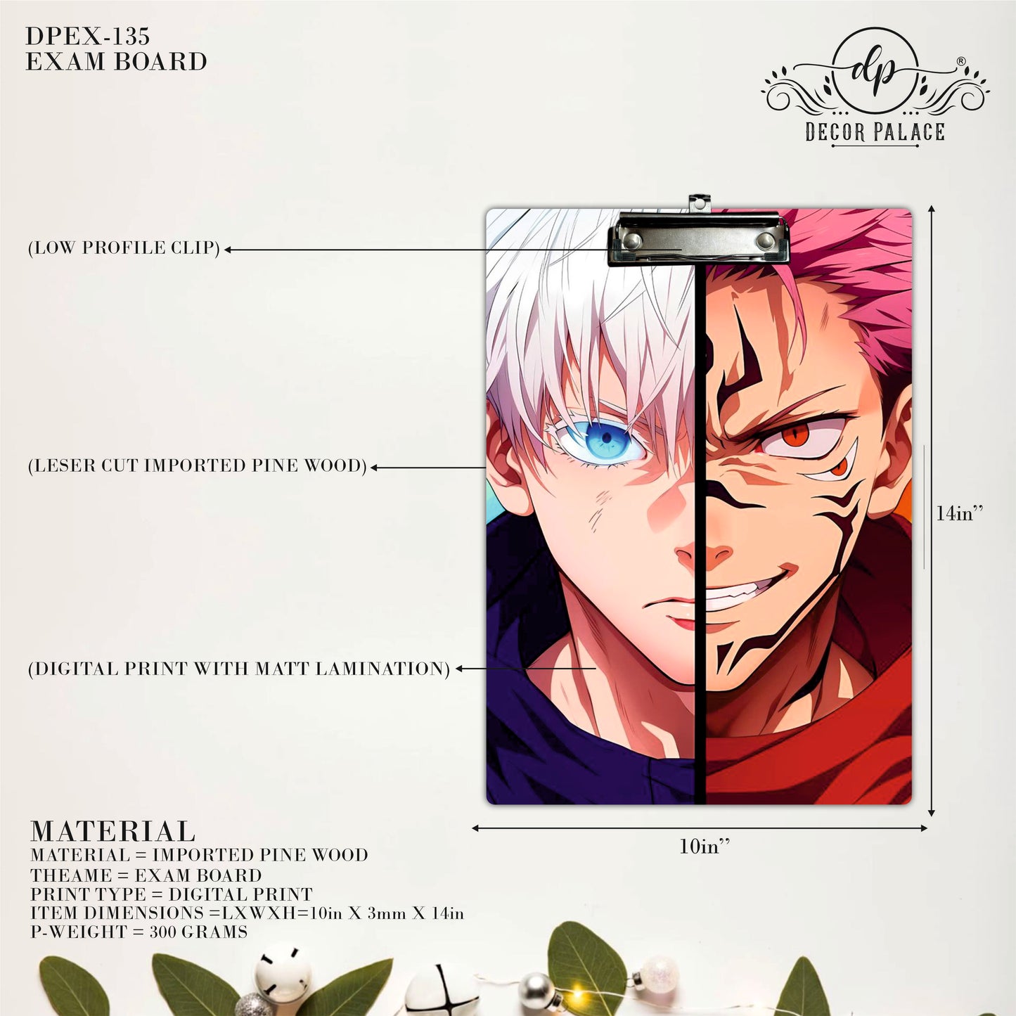 Anime Duo Face Writing Pad Clipboard