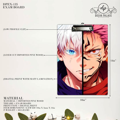 Anime Duo Face Writing Pad Clipboard