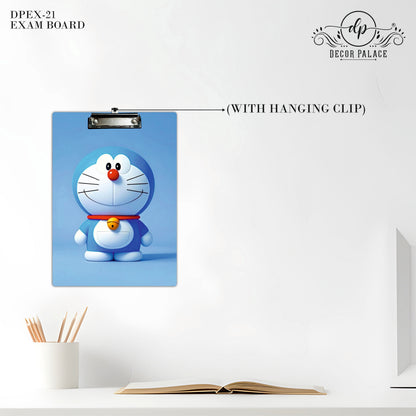 Happy Blue Cartoon Clipboard – Cute Character Artwork
