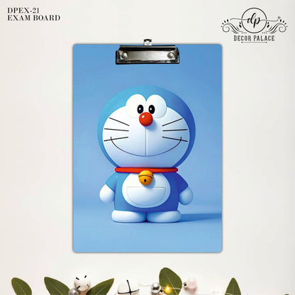 Happy Blue Cartoon Clipboard – Cute Character Artwork