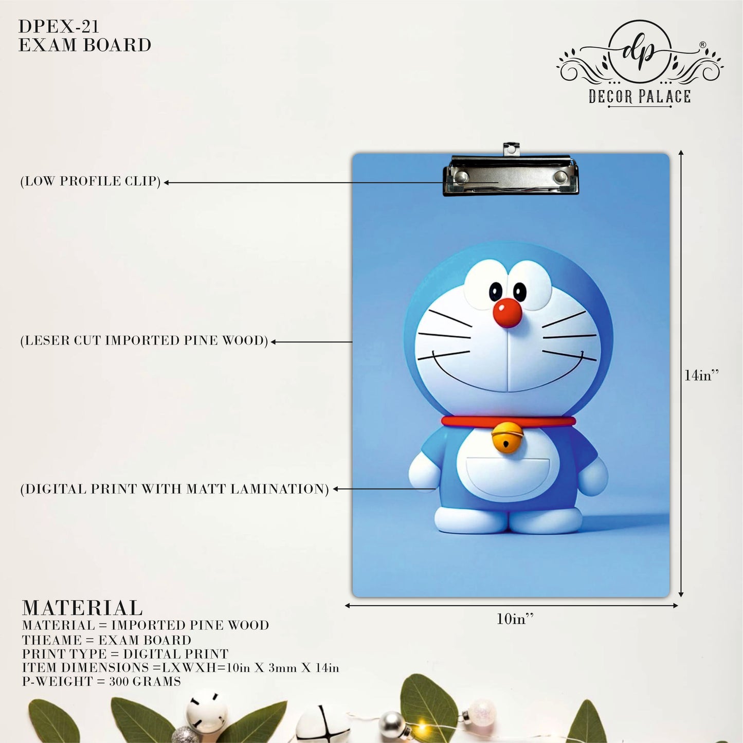 Happy Blue Cartoon Clipboard – Cute Character Artwork
