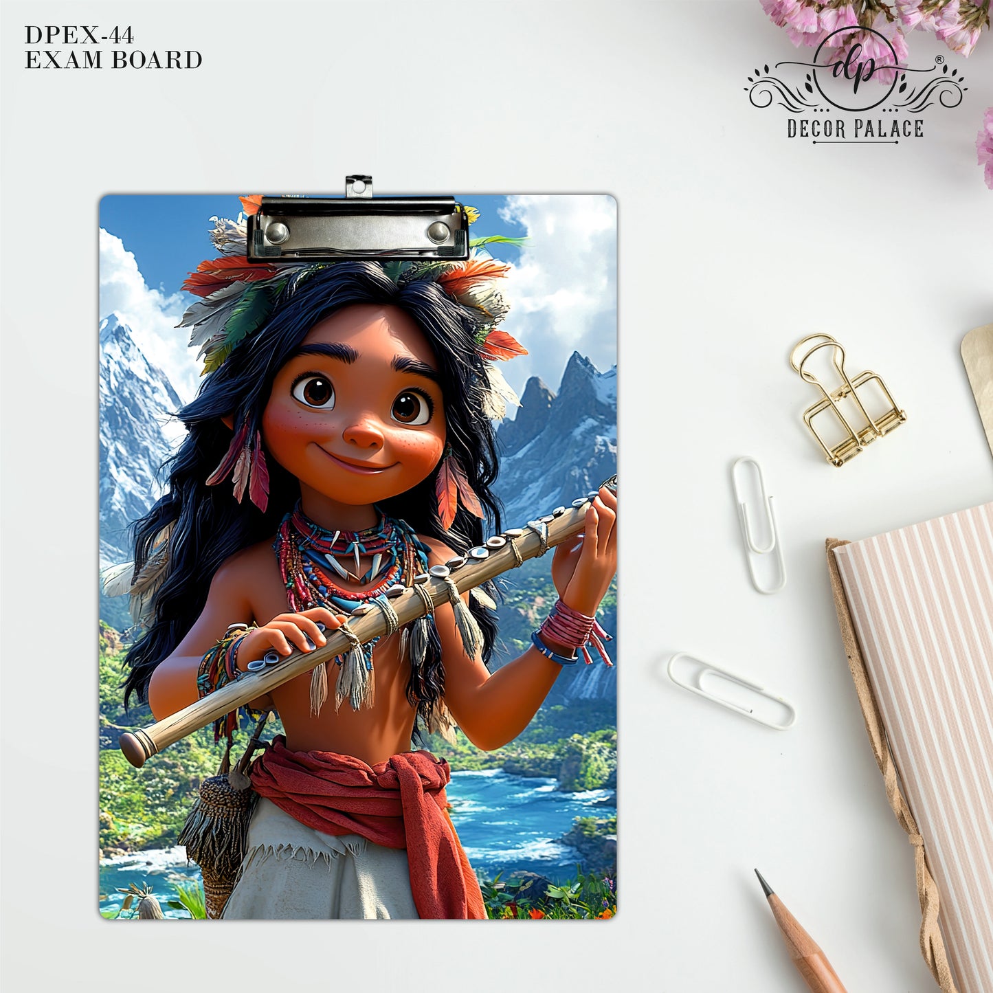 Beautiful Tribal Princess Writing Pad Clipboard