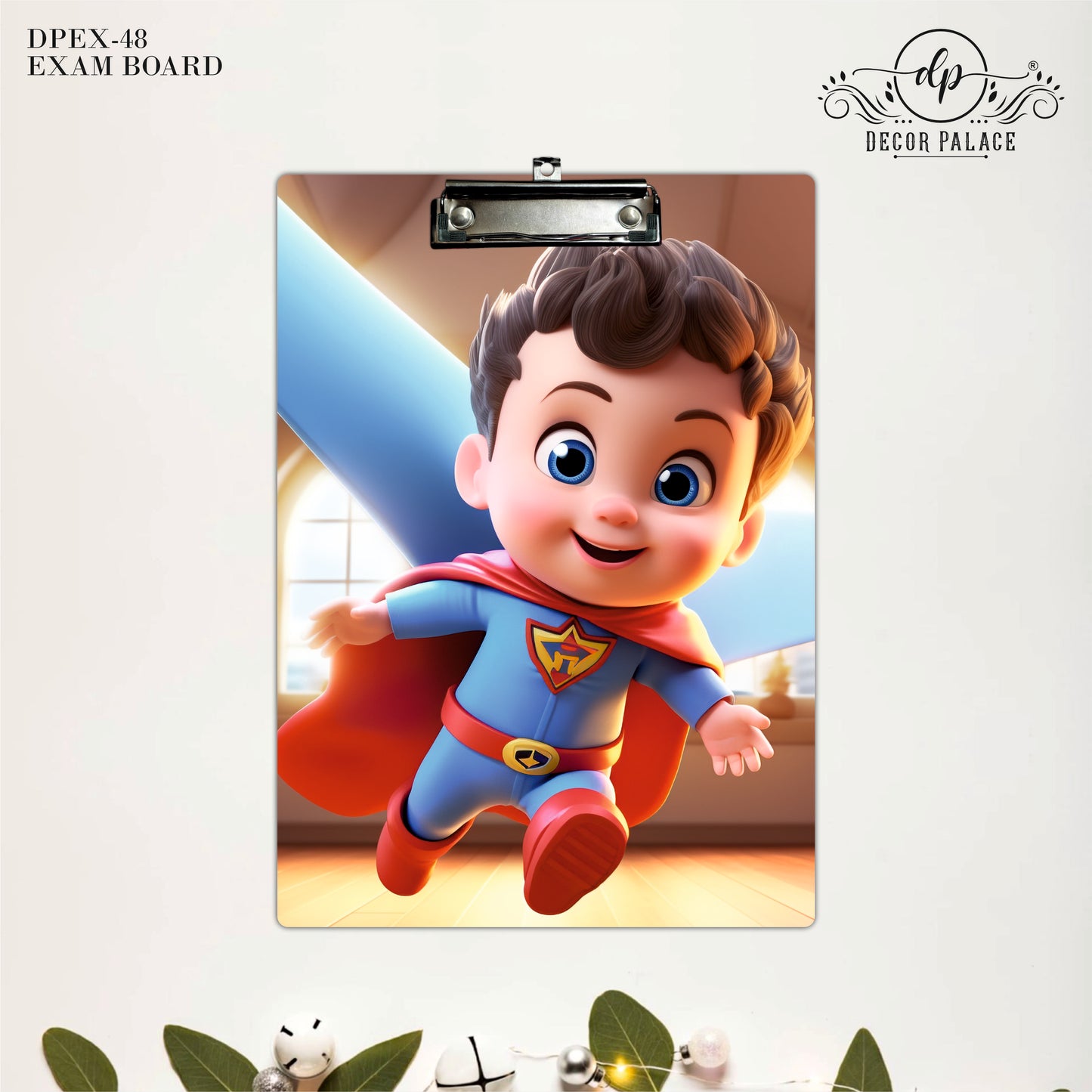 Superhero Boy Character Writing Pad Clipboard