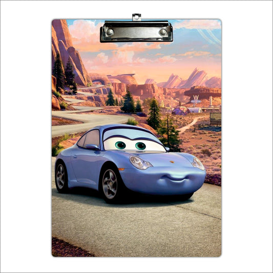 Cartoon Sports Car Clipboard – Adventure Road Art