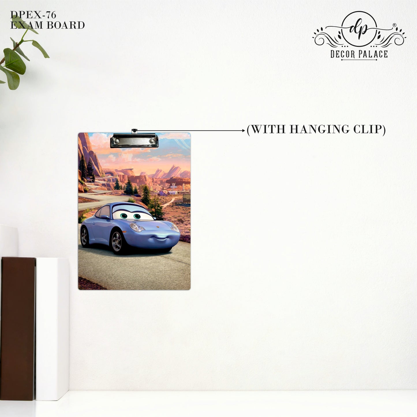Cartoon Sports Car Clipboard – Adventure Road Art