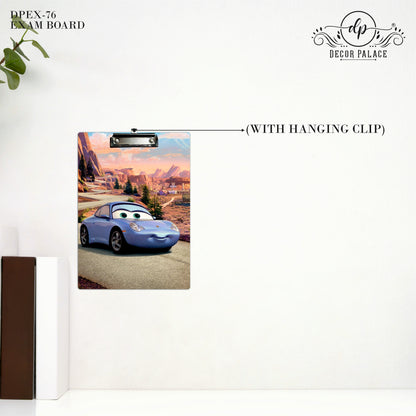 Cartoon Sports Car Clipboard – Adventure Road Art