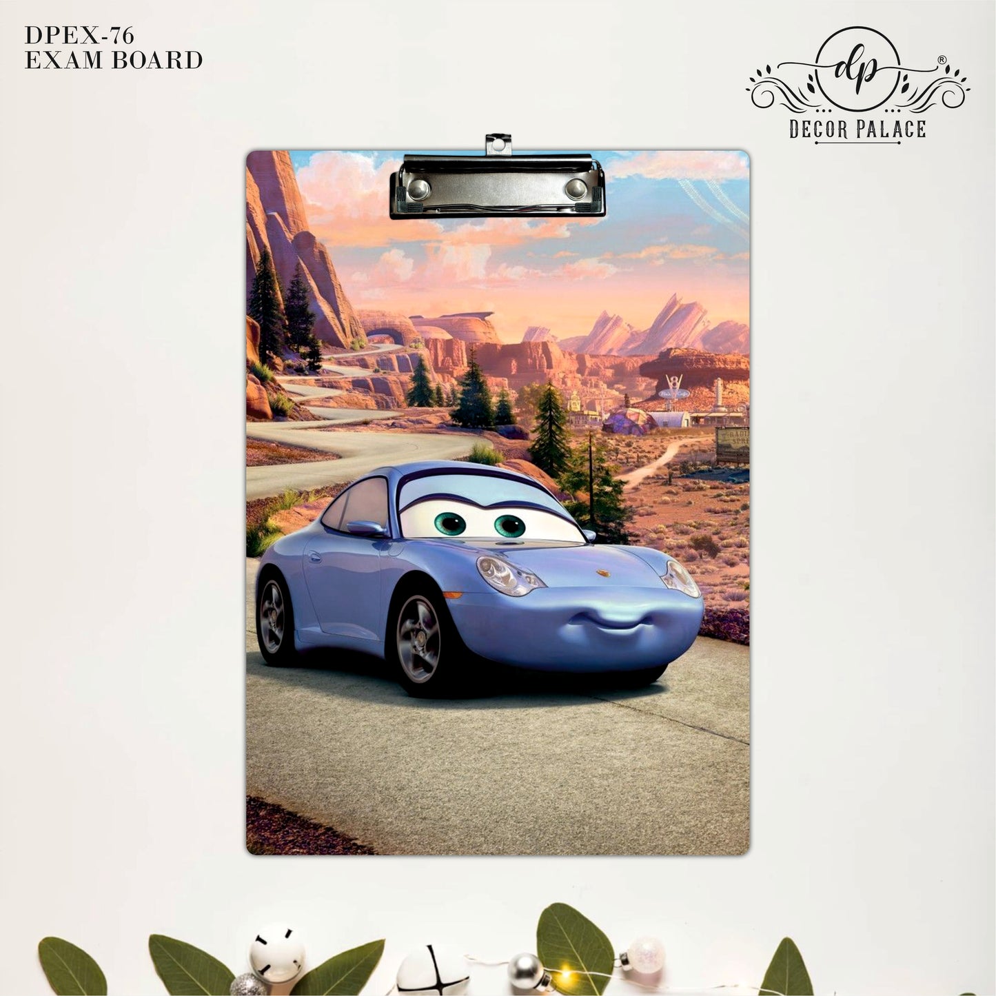 Cartoon Sports Car Clipboard – Adventure Road Art