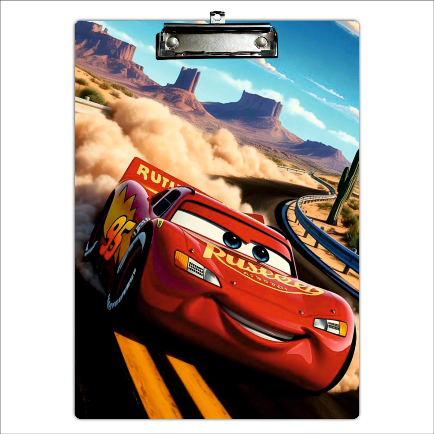 Racing Car Adventure Clipboard – Speed Champion Artwork