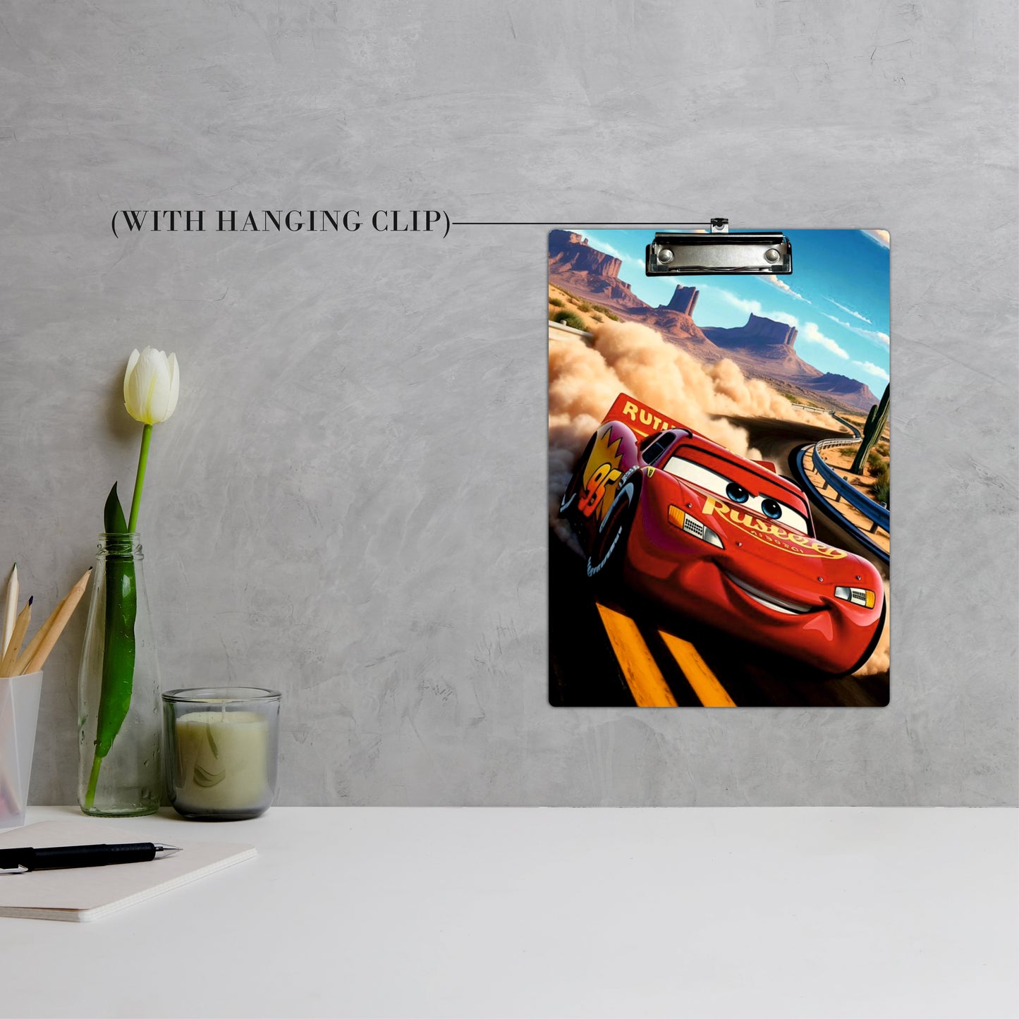 Racing Car Adventure Clipboard – Speed Champion Artwork