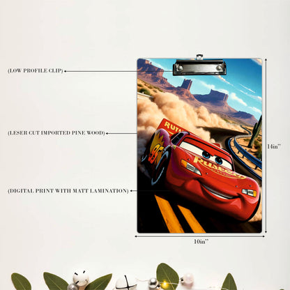 Racing Car Adventure Clipboard – Speed Champion Artwork