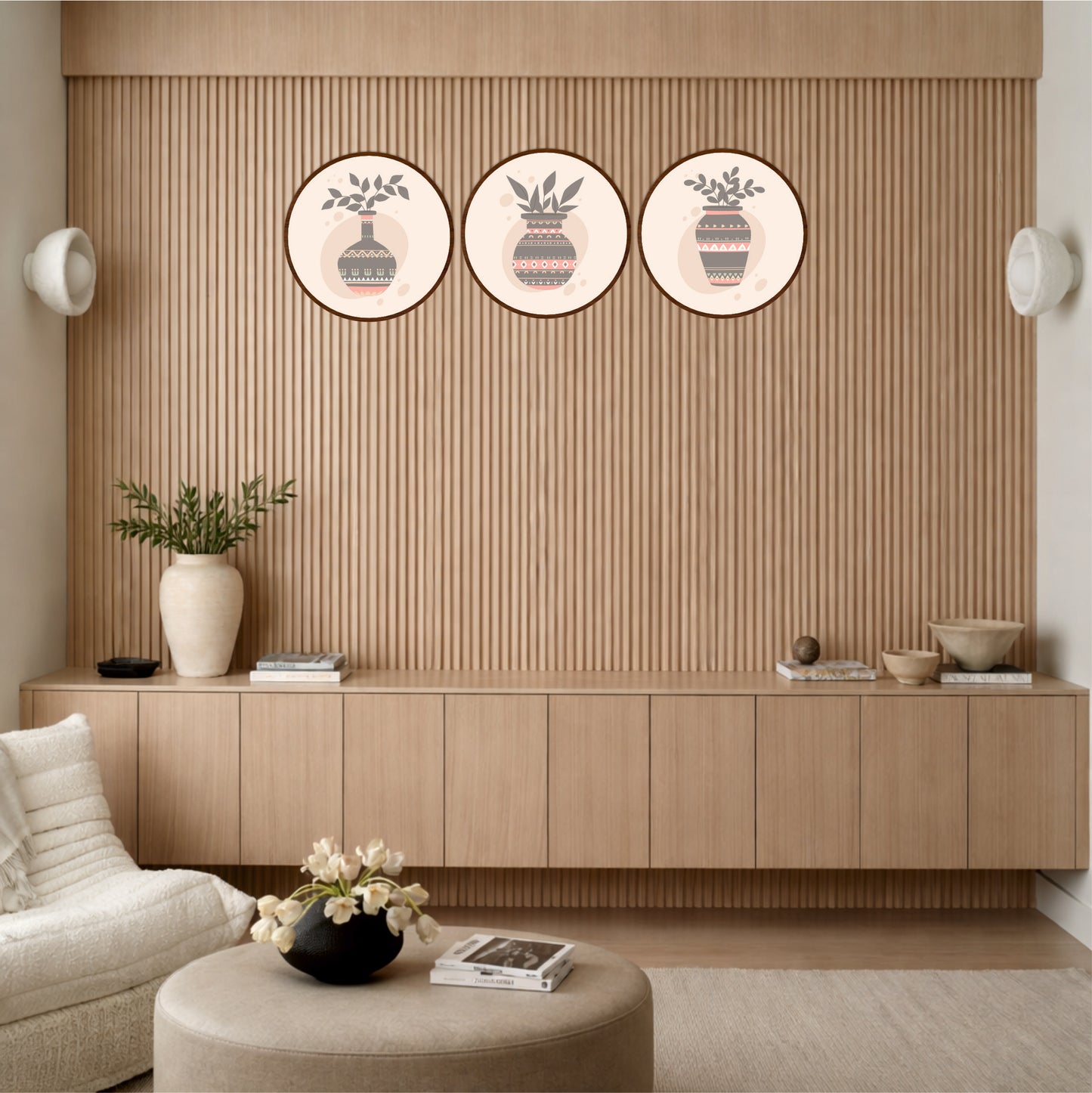 Minimal Boho Vase Wall Art