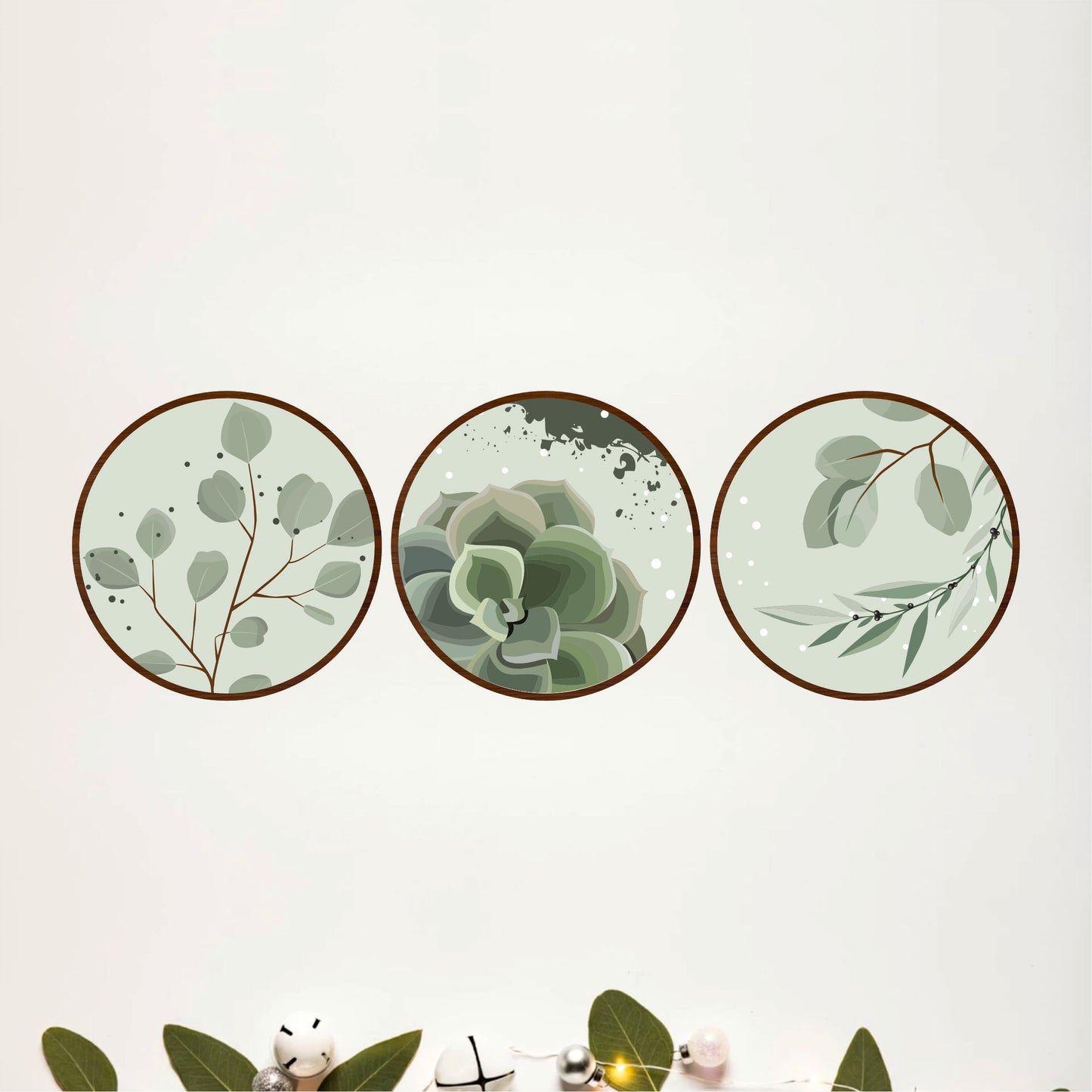 Sage Botanical Wooden Wall Art