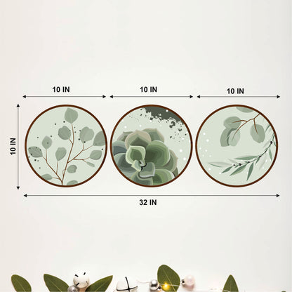Sage Botanical Wooden Wall Art