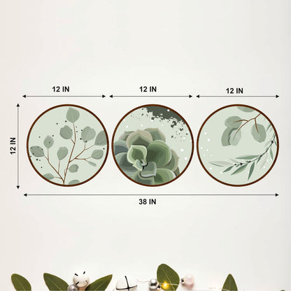 Sage Botanical Wooden Wall Art