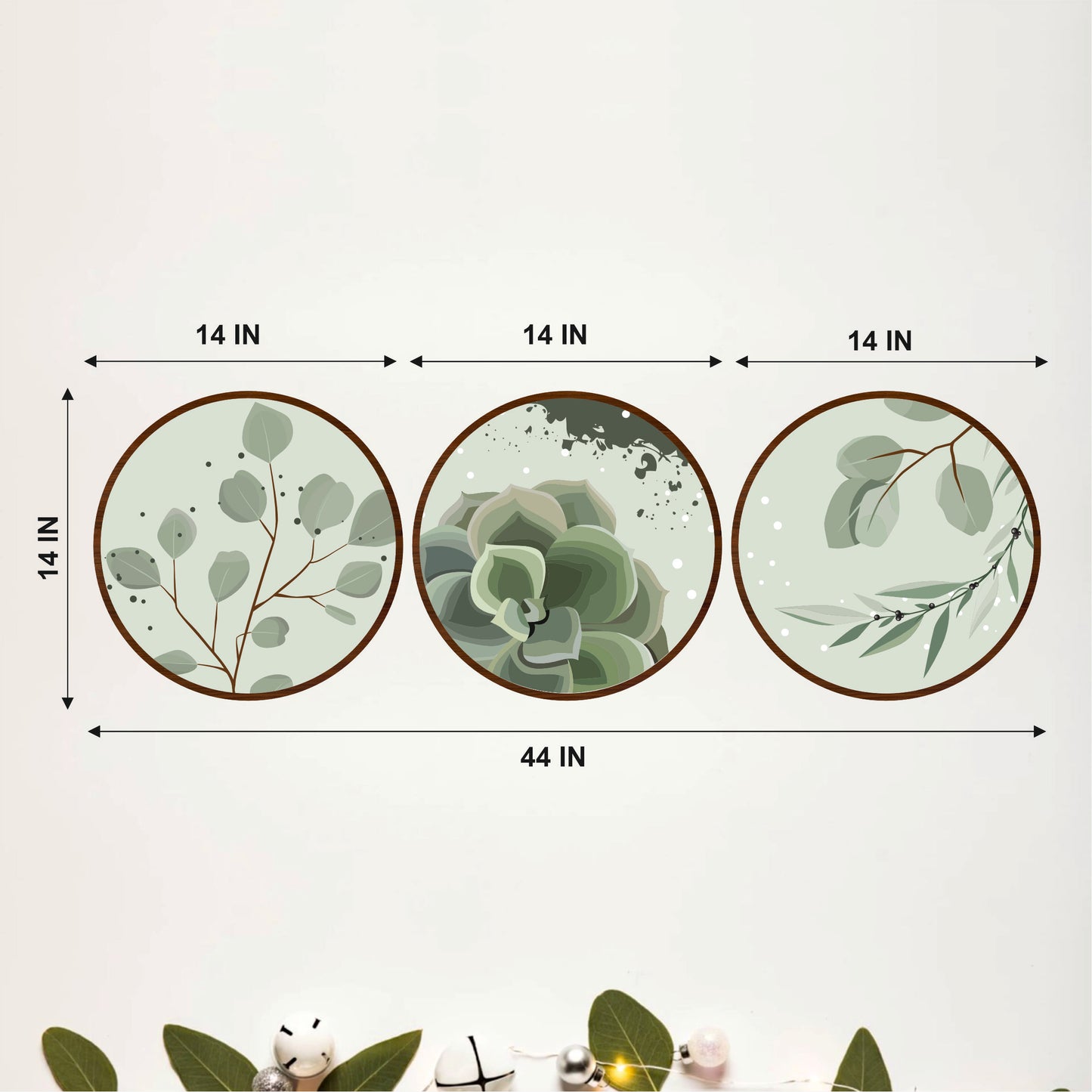 Sage Botanical Wooden Wall Art