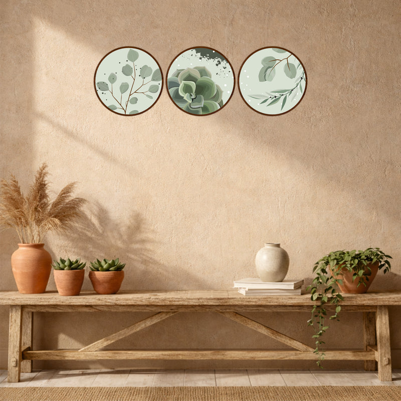 Sage Botanical Wooden Wall Art