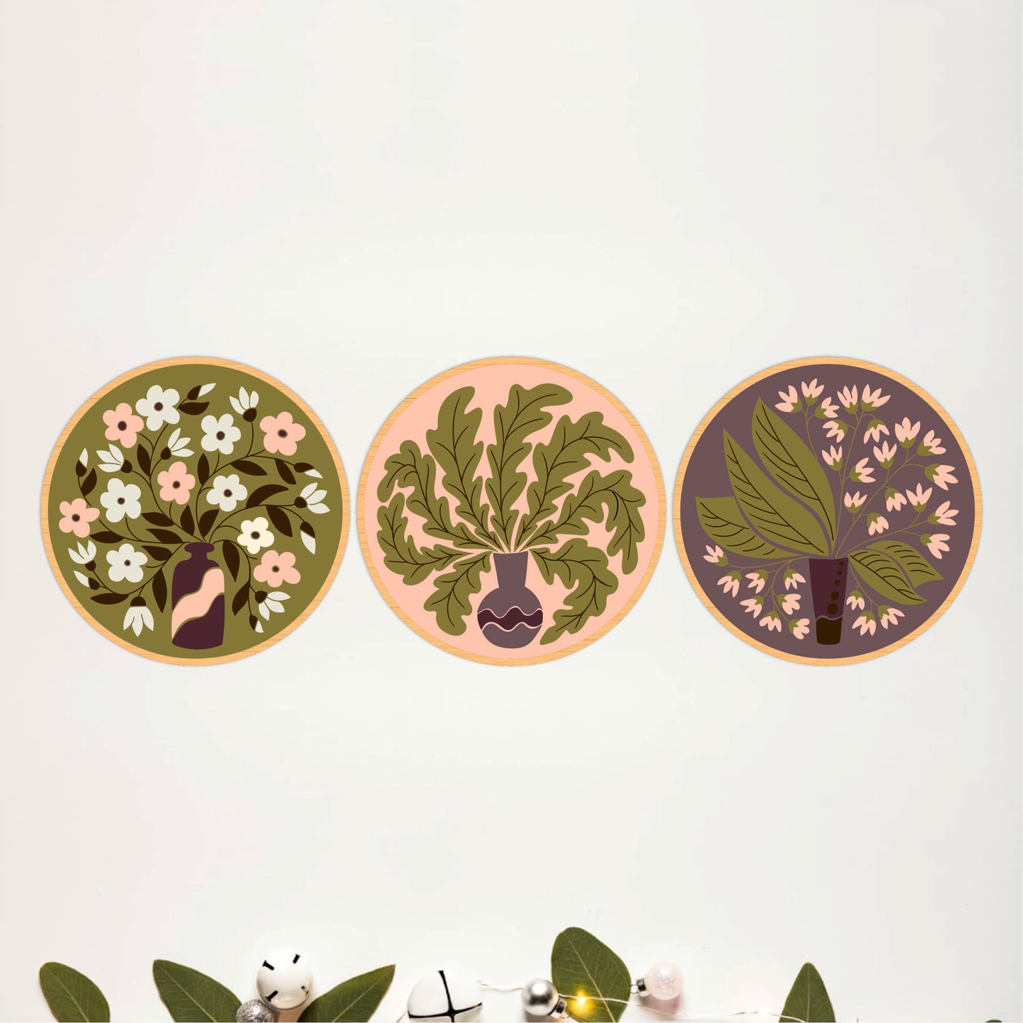 Vintage Botanical Wooden