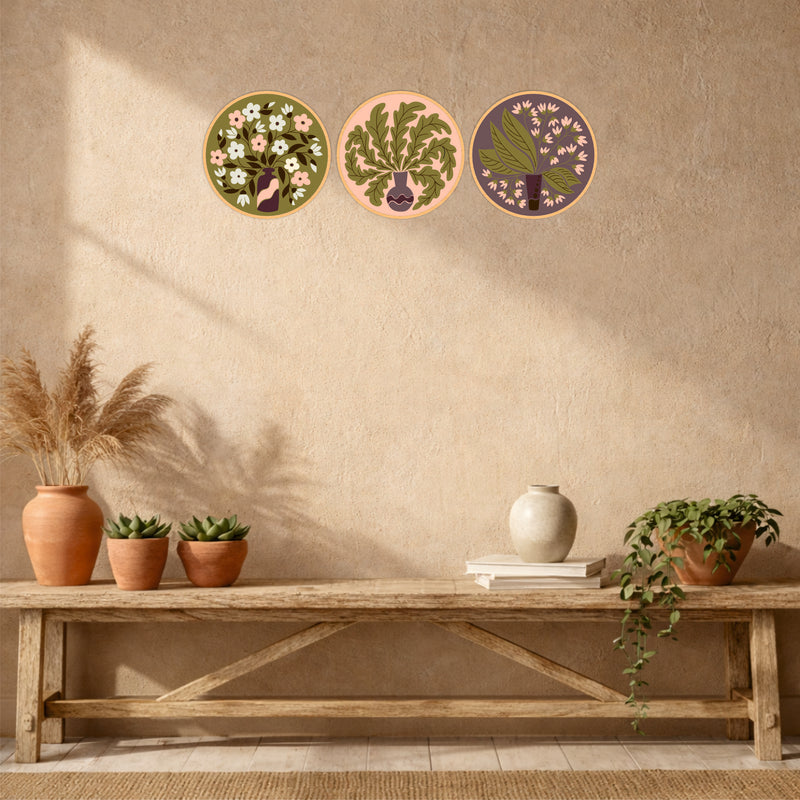 Vintage Botanical Wooden