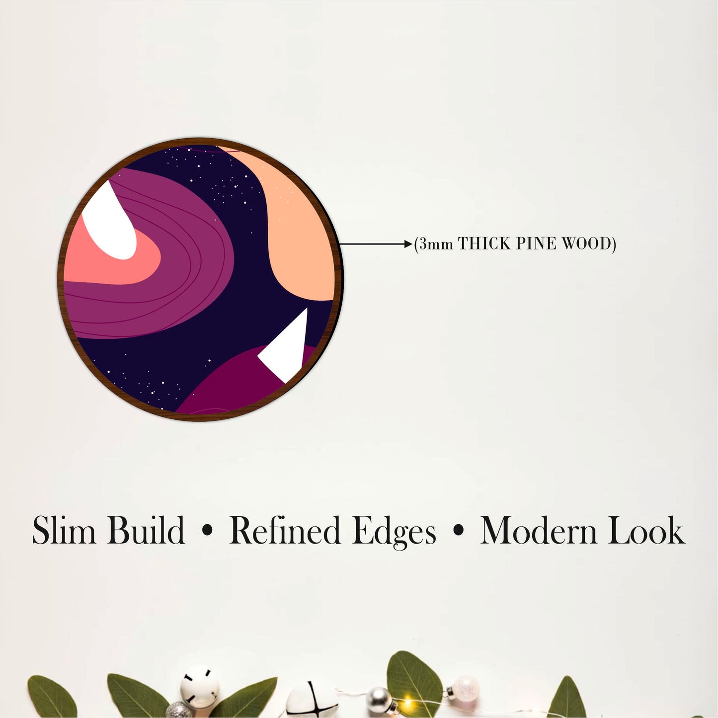 Minimal Abstract Round Wall Art Set