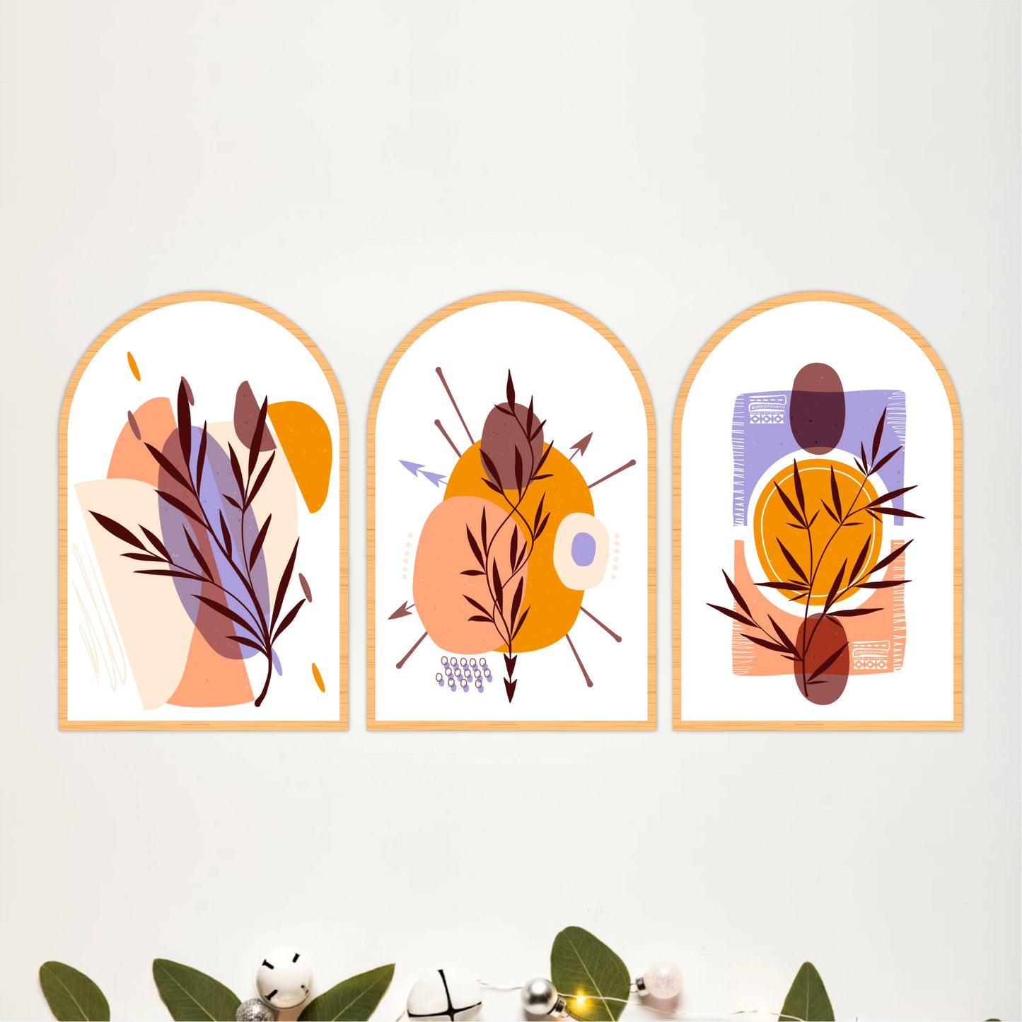 Whimsical Botanical Wall Art Set