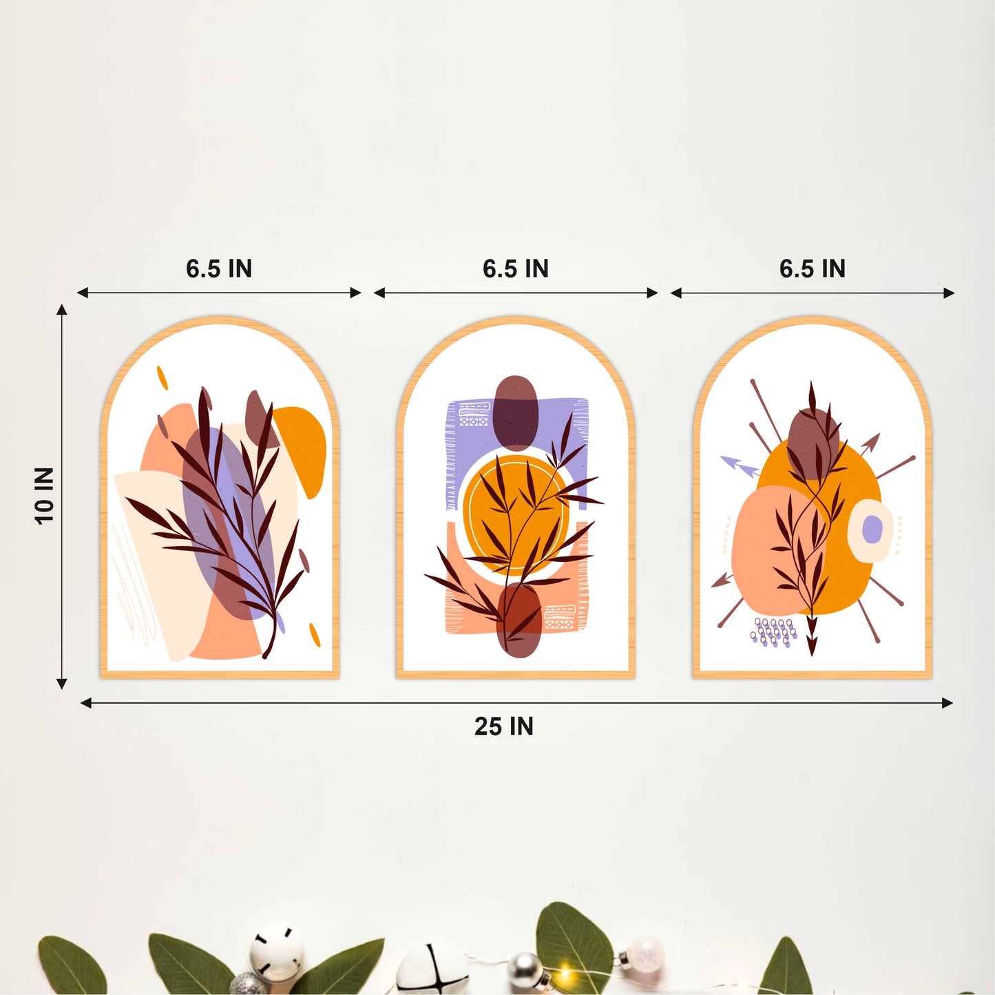 Whimsical Botanical Wall Art Set
