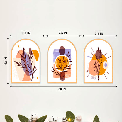 Whimsical Botanical Wall Art Set