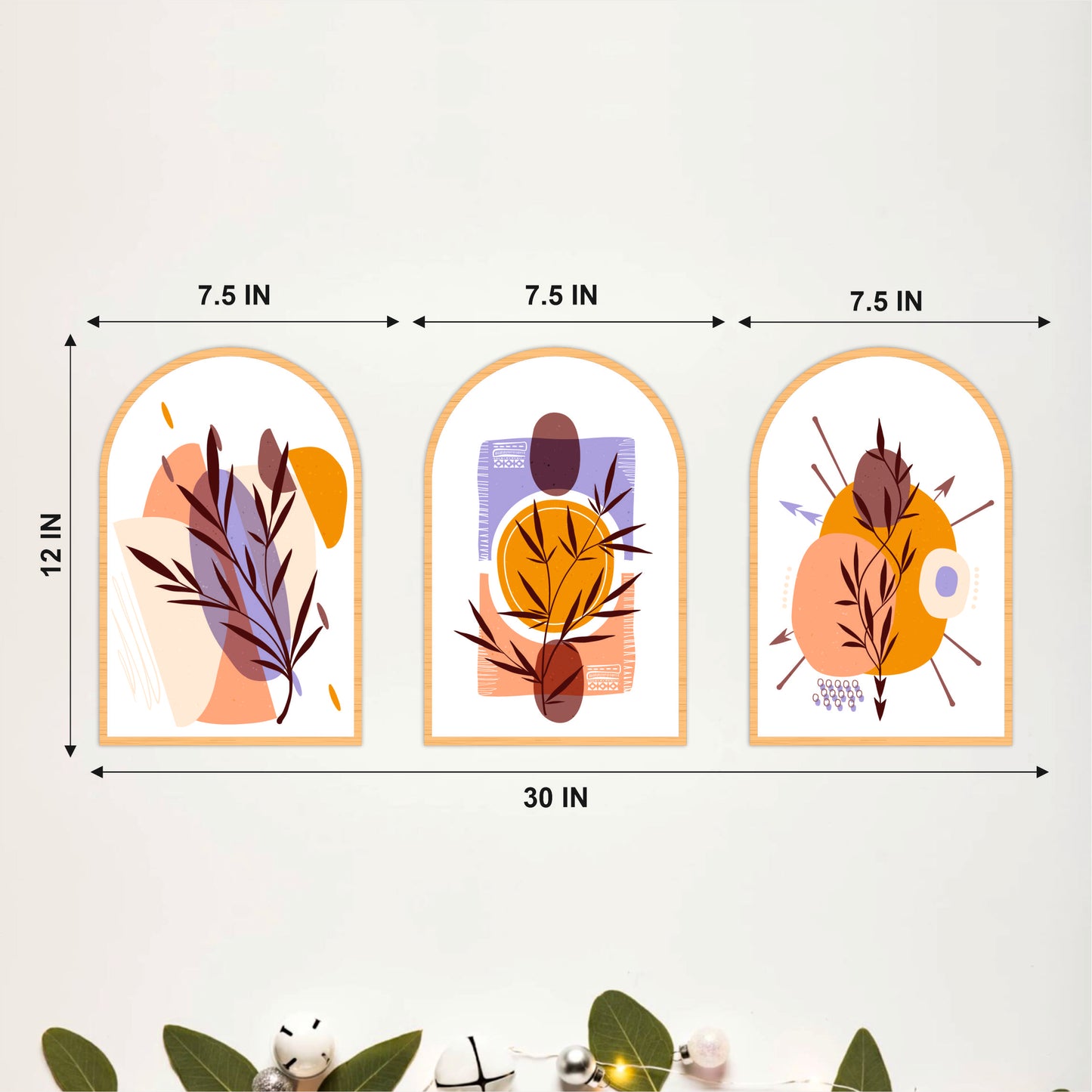Whimsical Botanical Wall Art Set