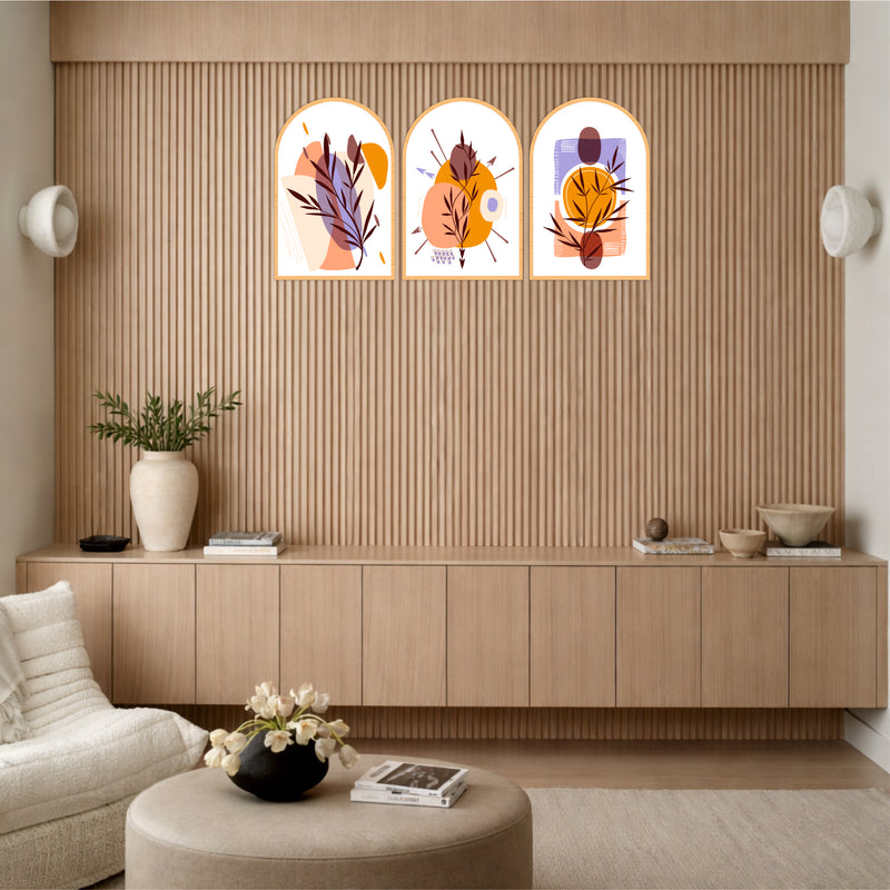 Whimsical Botanical Wall Art Set