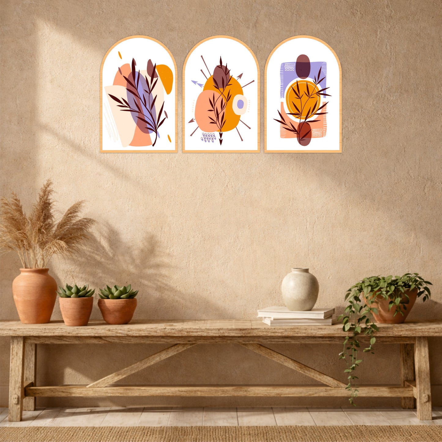 Whimsical Botanical Wall Art Set