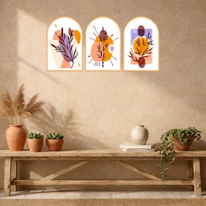 Whimsical Botanical Wall Art Set