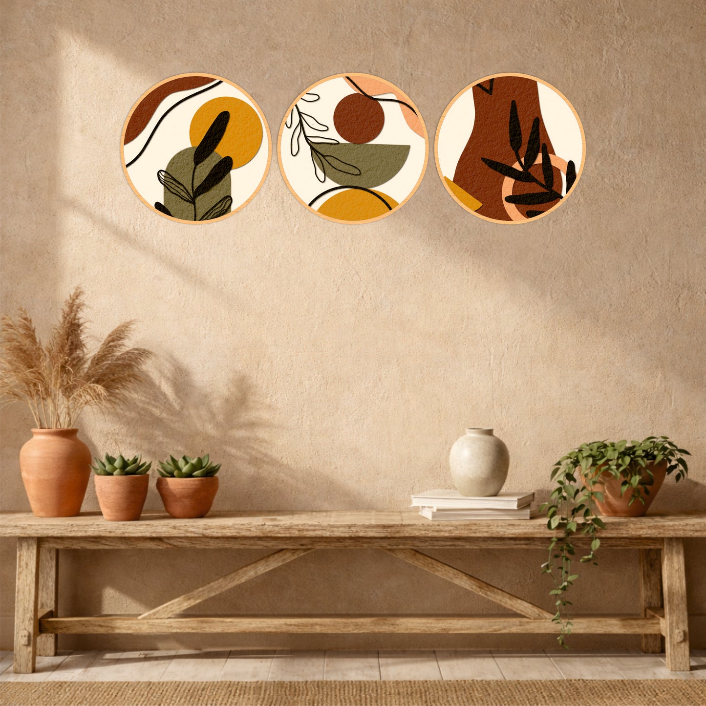Japandi Abstract Wall Art Set