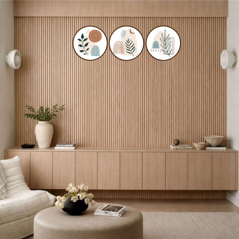 Nordic Botanical Circle Wall Décor Set
