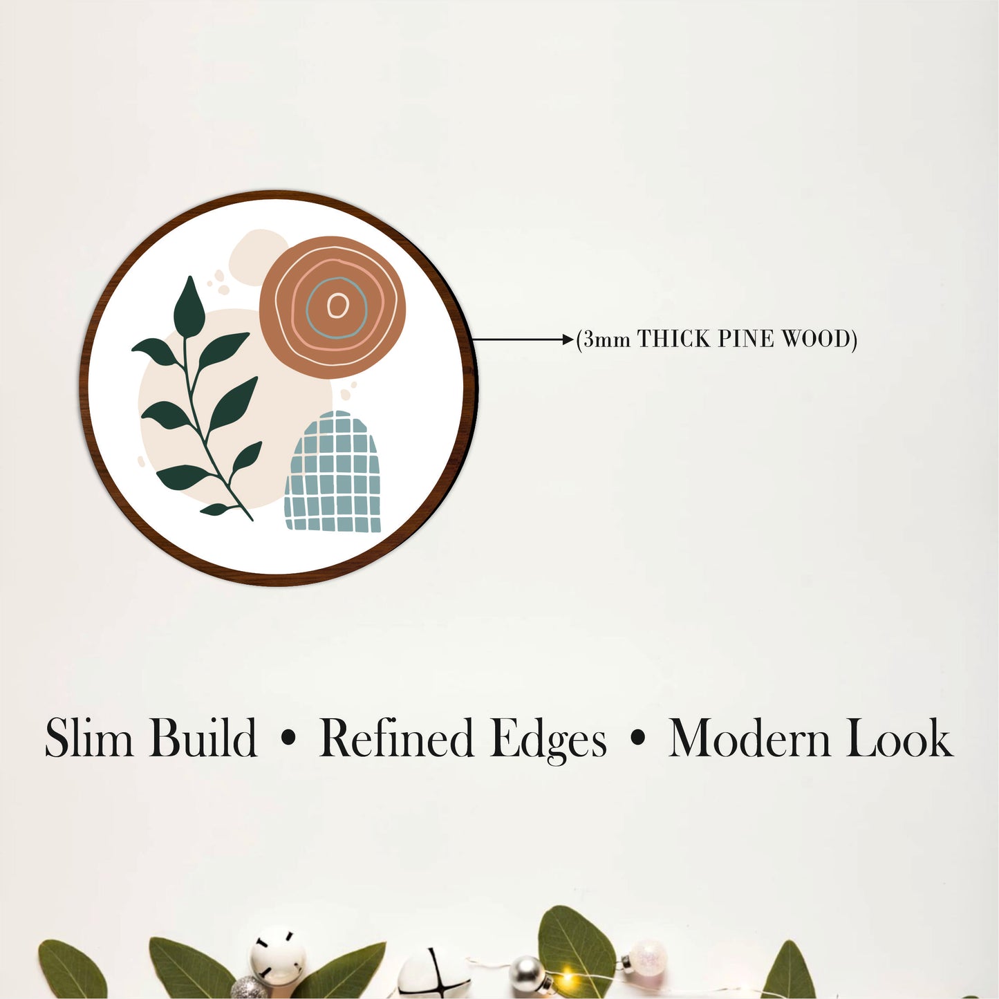 Nordic Botanical Circle Wall Décor Set