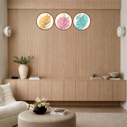 Pastel Leaf Illustration Wall Art